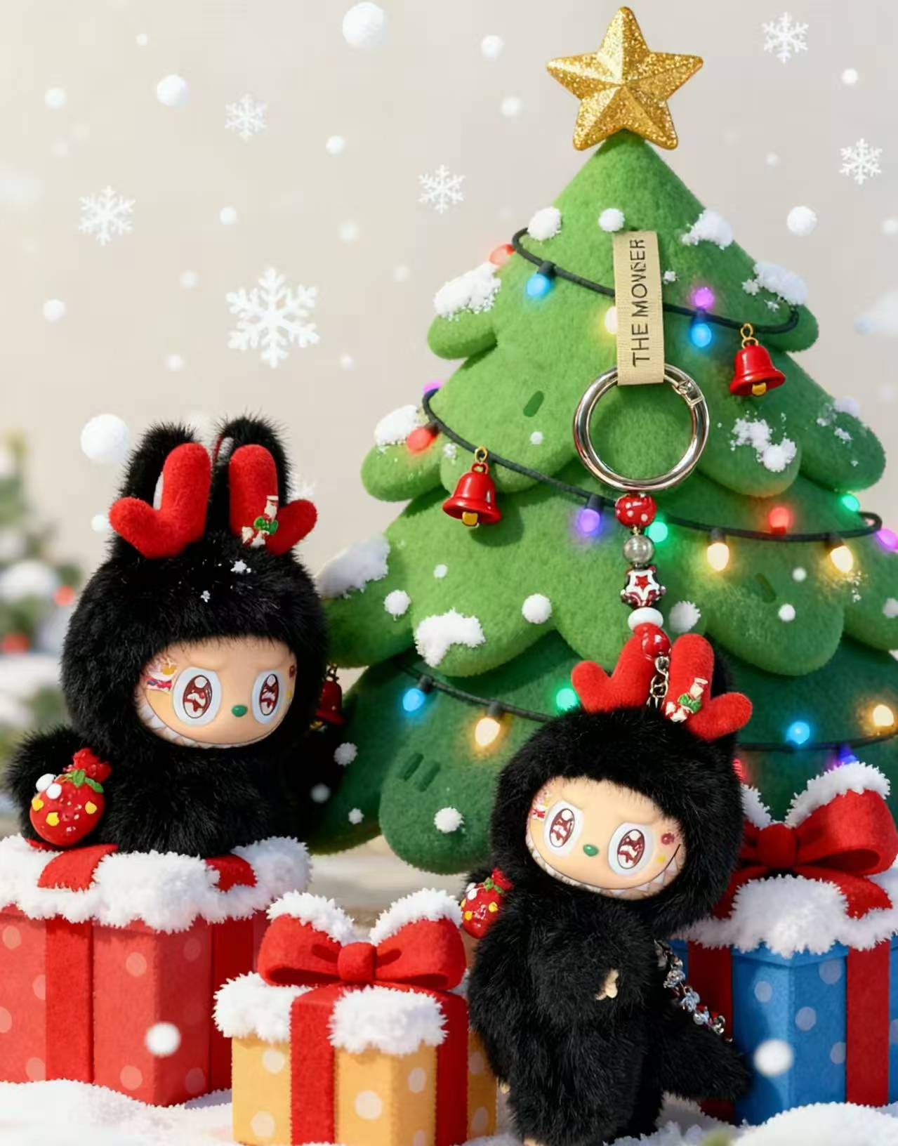 LABUBU Authentic|Handmade×Black Reindeer