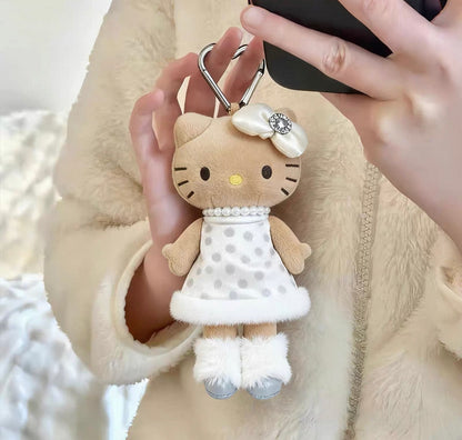 Japanese Kitty Keychain Lolita-Style Long-Legged Handbag Chanel-Inspired (Authenitic)