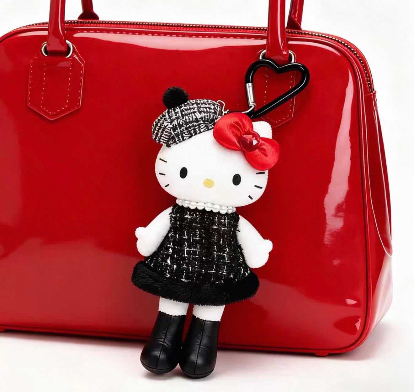 Japanese Kitty Keychain Lolita-Style Long-Legged Handbag Chanel-Inspired (Authenitic)