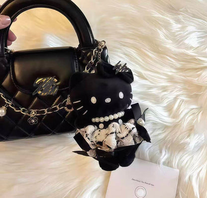 Chanel-style pearl Kitty charm(Authentic)