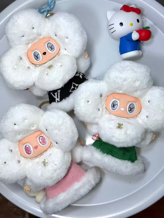 LV-inspired florals (Retrofitted Labubu)