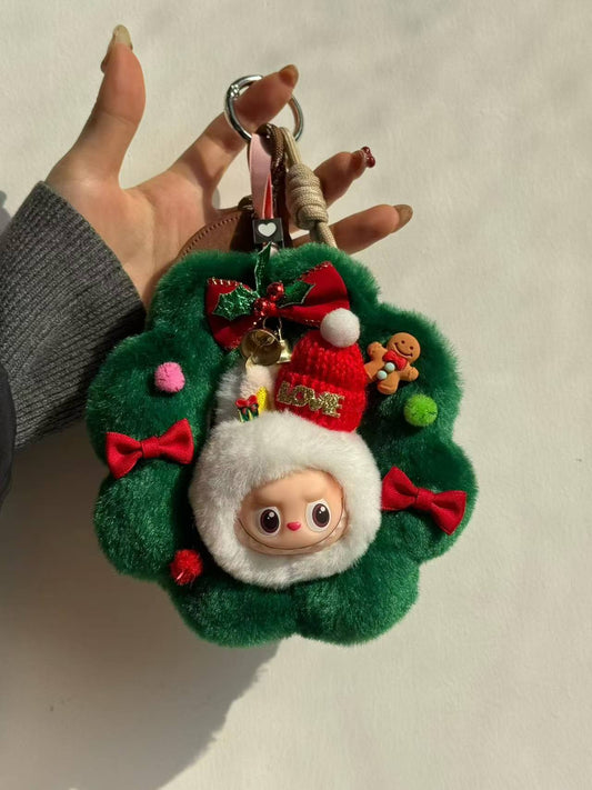 Labubu Christmas Mochi Donut