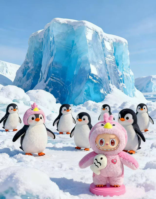 LABUBU Authentic｜Handmade×Pink Penguins